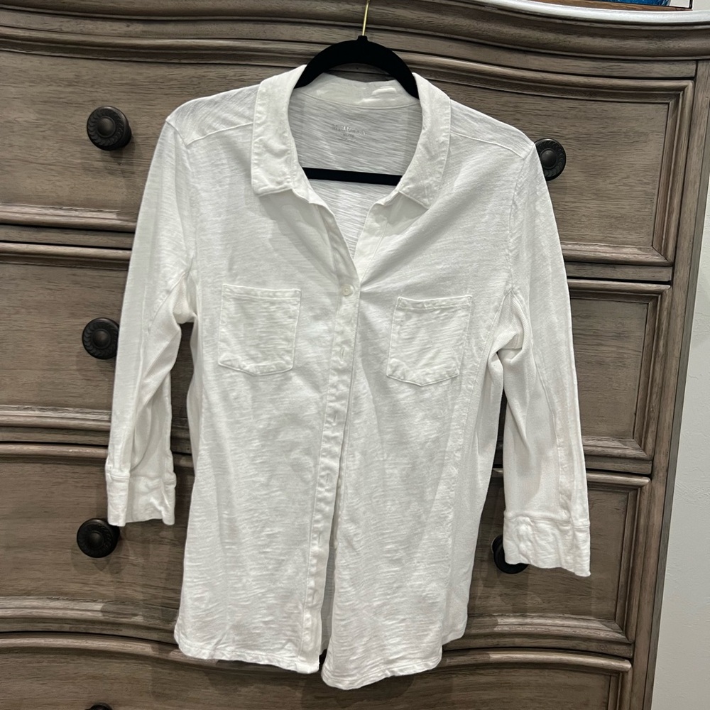 White Button Down Shirt 100% cotton